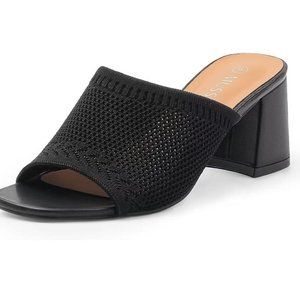 Low Chunky Heel Sandals